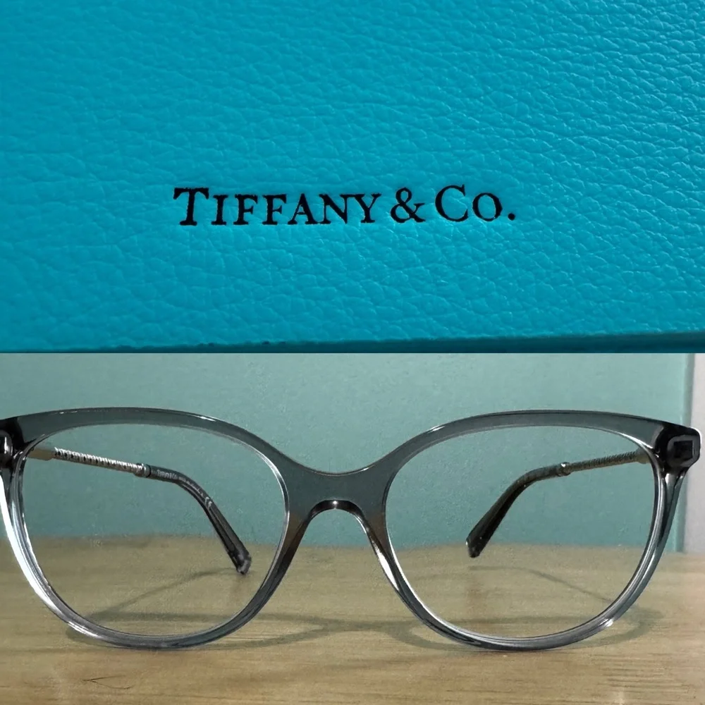 Tiffany & Co. Translucent Gray Eyewear - Picture 1 of 15